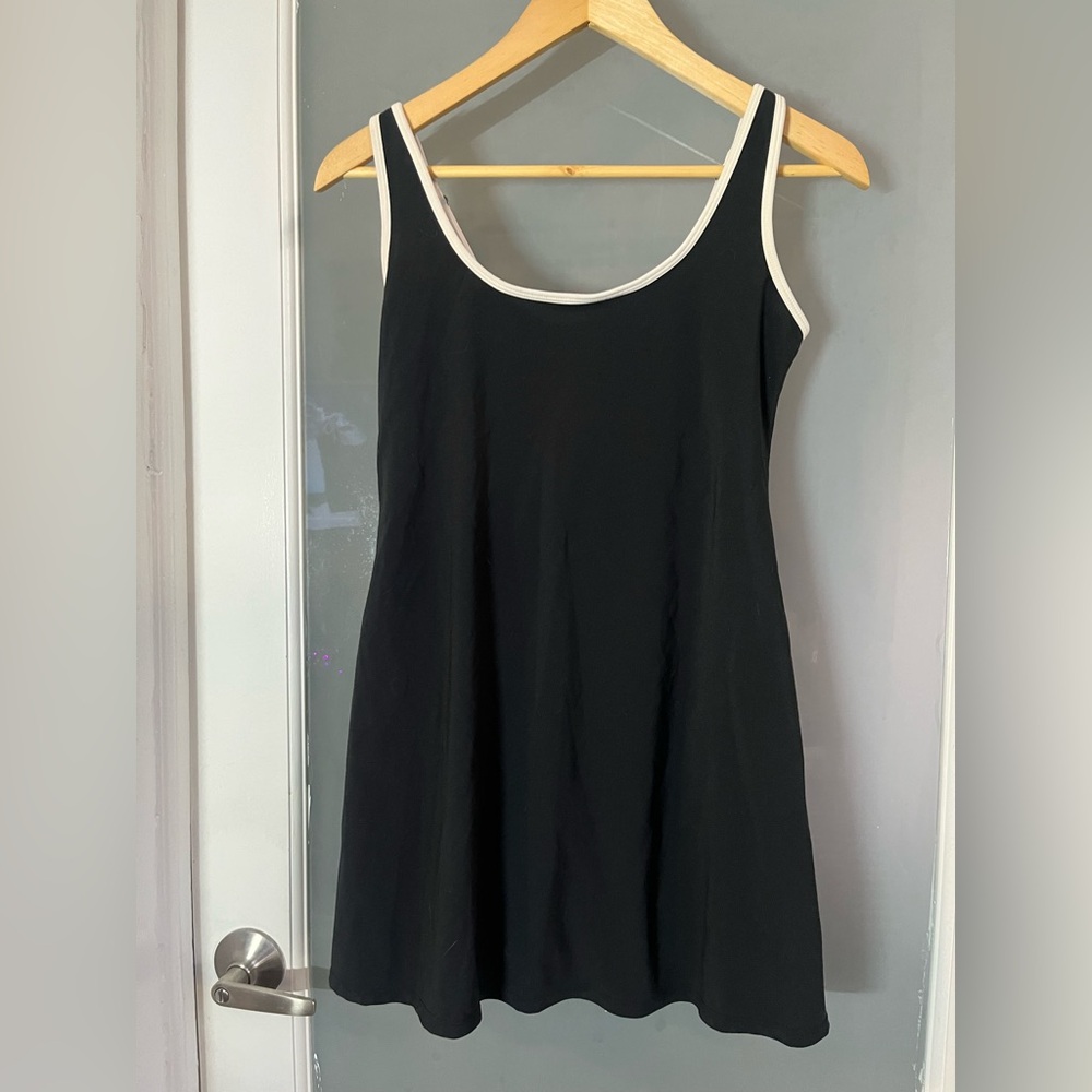 Abercrombie & Fitch Black Dress with White Trim